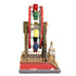 Animated Christmas Village Rotating Ferris Wheel Colorful Lights Musical